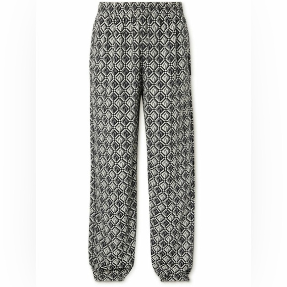 Marine Serre Pants - Marine Serre Zephyr Diamond-pattern Moon Pants sz Large
